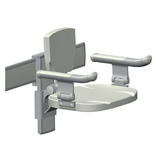 height adjustable shower seat for horizontal wall track dsc-c460